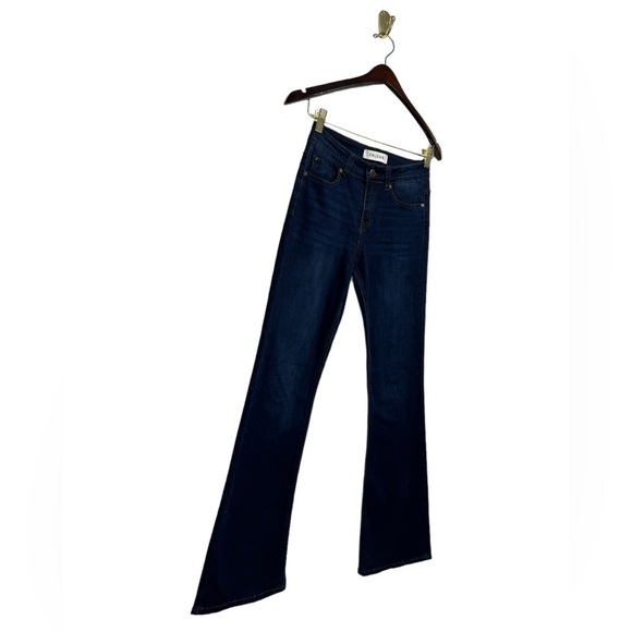 ENJEAN High Rise Classic & Distressed Bootcut Jeans Dark 26 - Picture 8 of 12